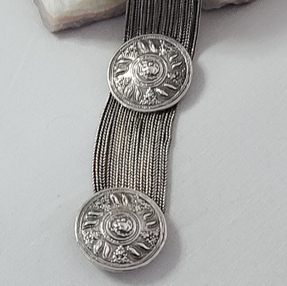 *Vintage Byzantine Style 925 Bracelet - Picture 3 of 10
